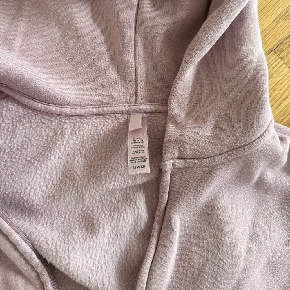 Skims sweatshirt hoodie zip up light purple - Picture 2 of 3